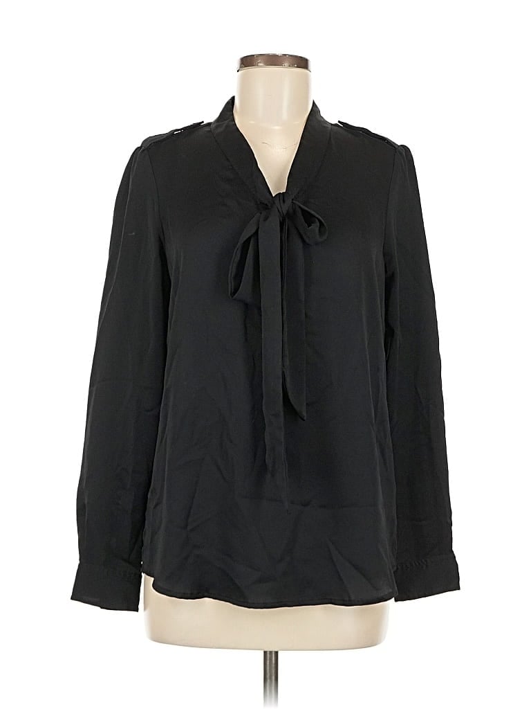 BANANA REPUBLIC Pre-owned Long Sleeve Blouse In Black