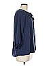 Mi ami 100% Polyester Blue 3/4 Sleeve Blouse Size M - photo 4