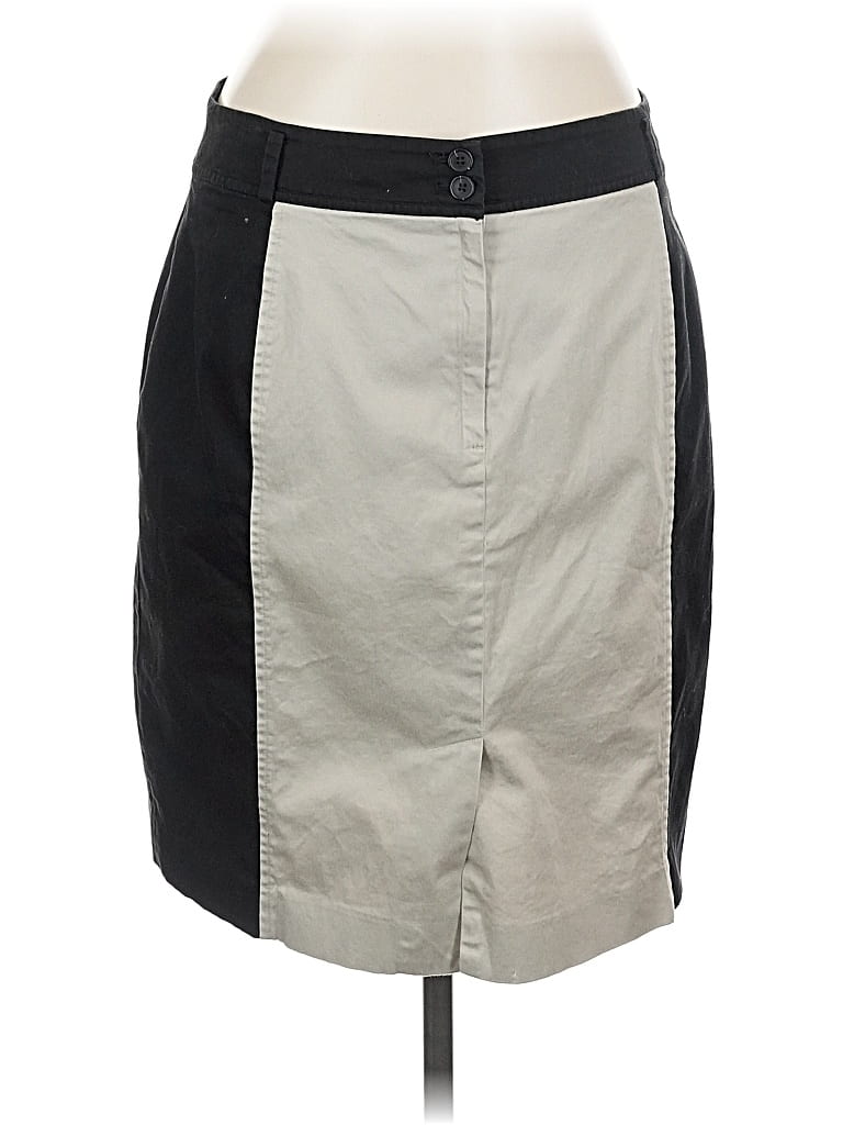 Pre-owned Ann Taylor Factory Casual Skirt In Gray