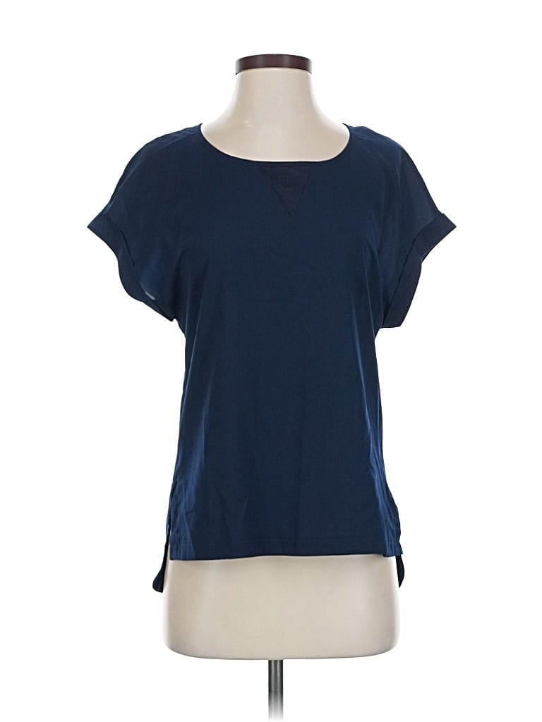 Click to view more detailed imagery on our partner's website Pre-owned French Connection Short Sleeve Top Blue Crew Neck Tops