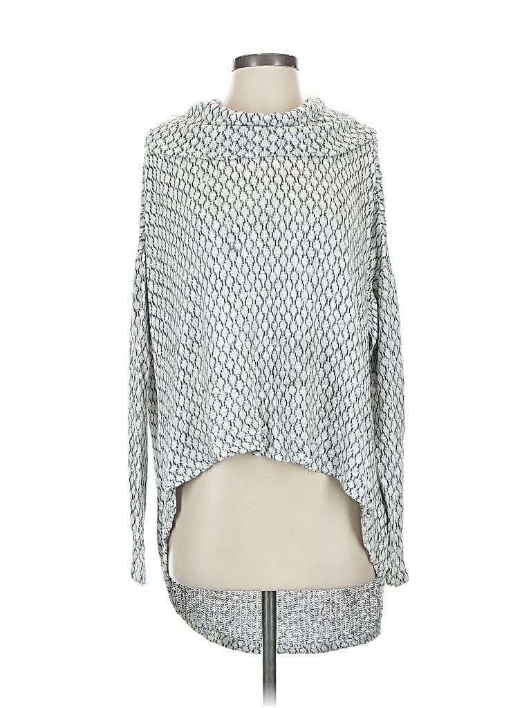 Pre-owned Akemi + Kin Pullover Sweater In Silver