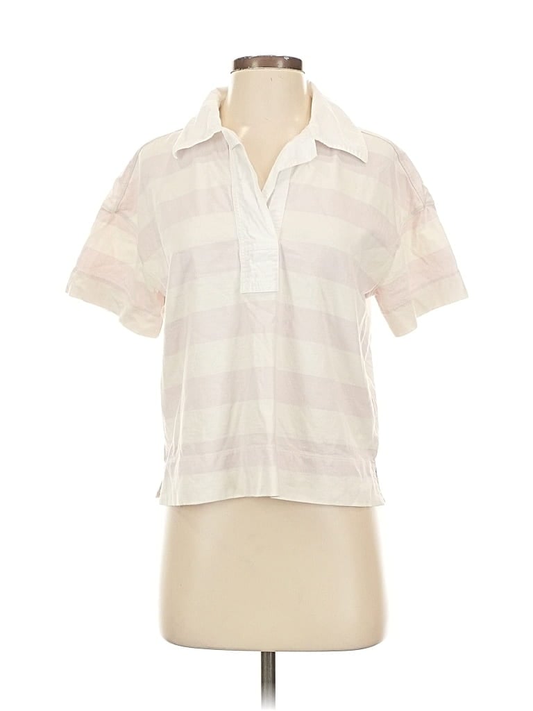 EVERLANE Pre-owned Short Sleeve Polo Shirt In White