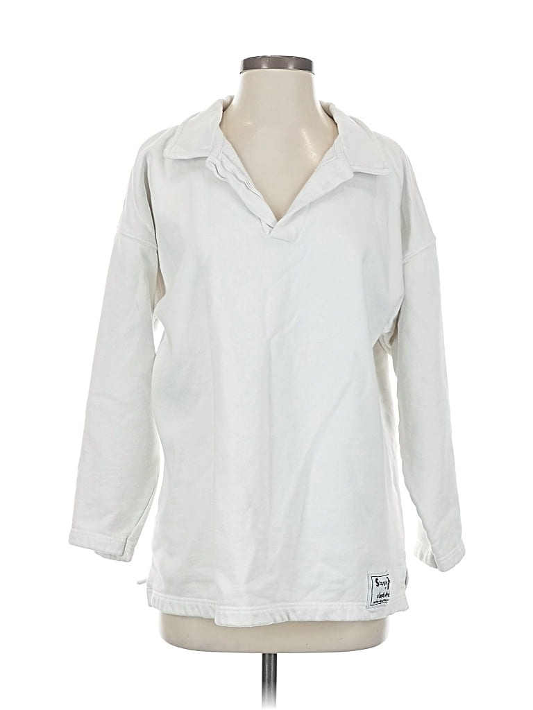 Pre-owned Unbranded Pullover Sweater In White