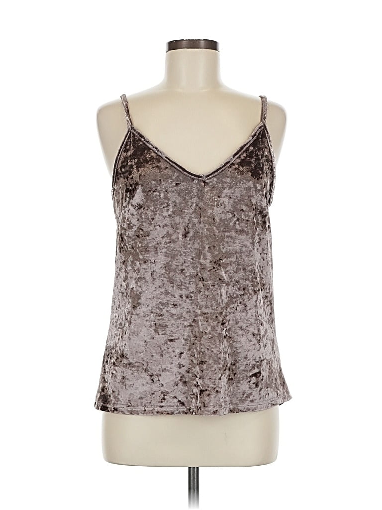 UNBRANDED Pre-owned Tank Top Silver Halter Neckline Tops