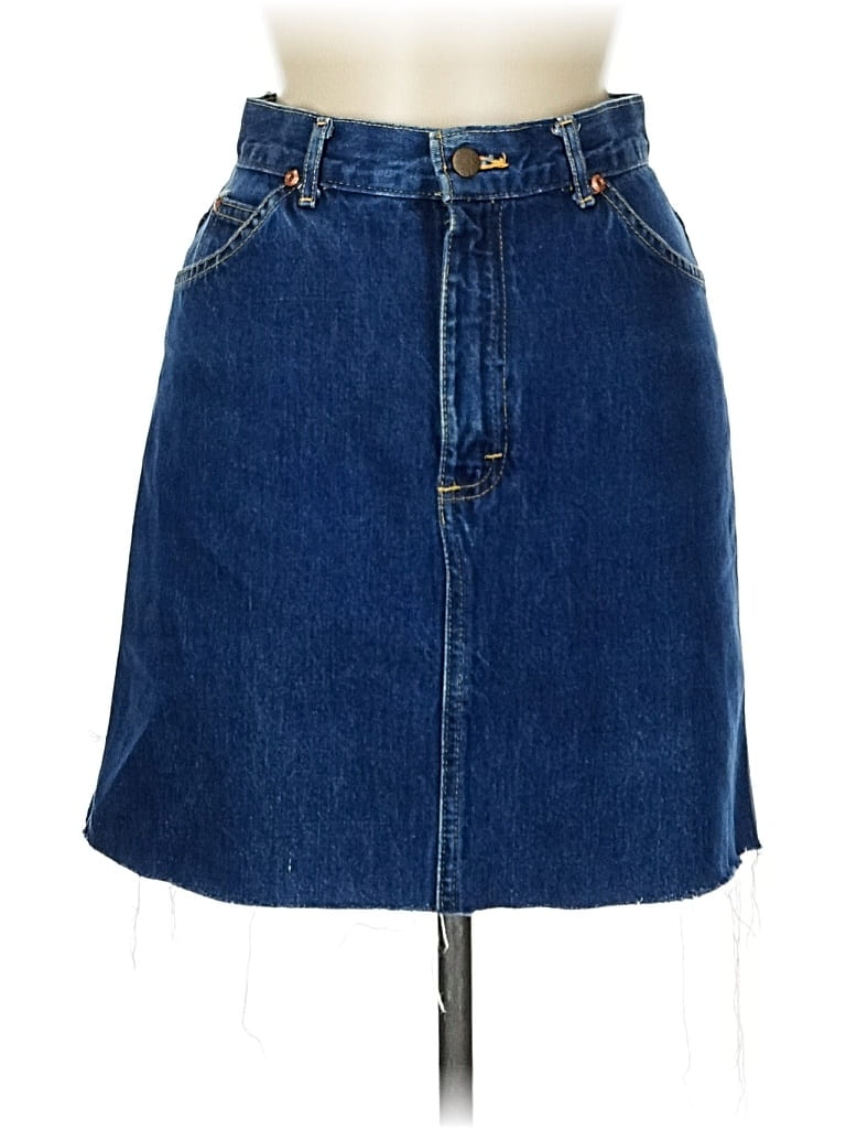 Pre-owned Lee Denim Skirt In Blue