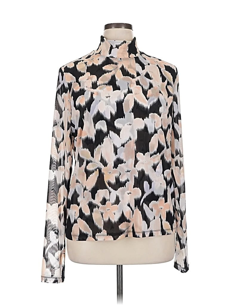 Pre-owned Cabi Long Sleeve Blouse In White