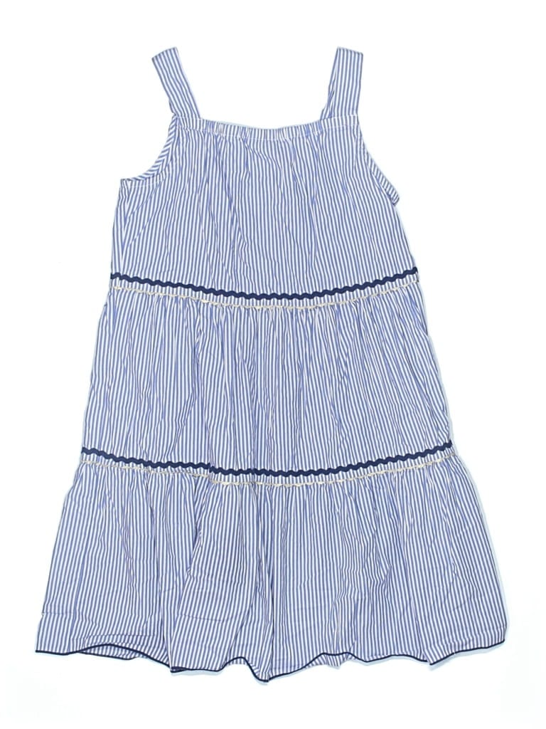 Pre-owned Crewcuts Outlet Kids' Dress In Blue