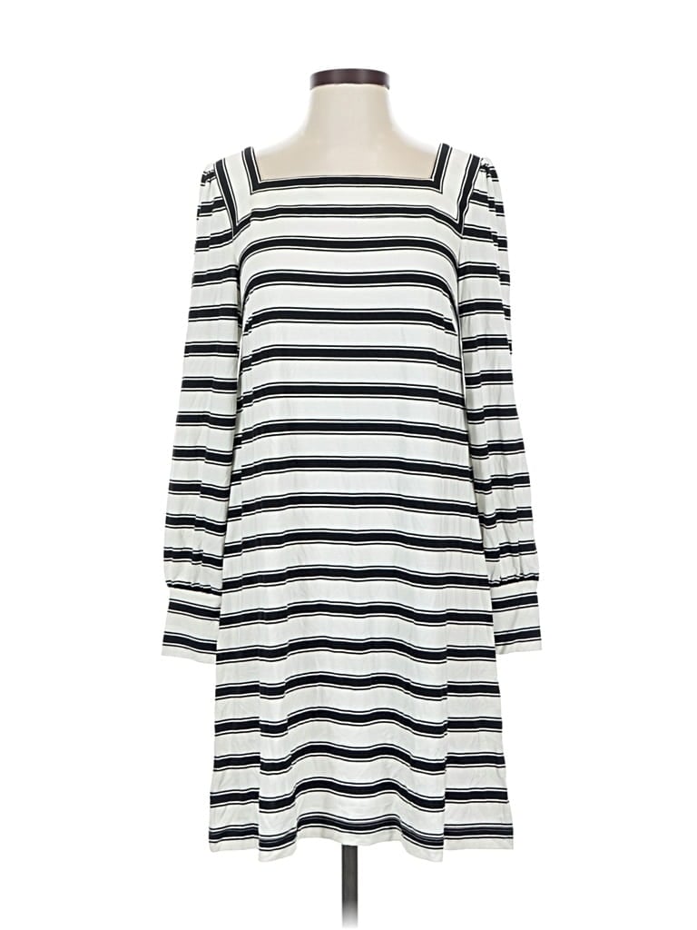 Pre-owned Ann Taylor Loft Casual Dress In White