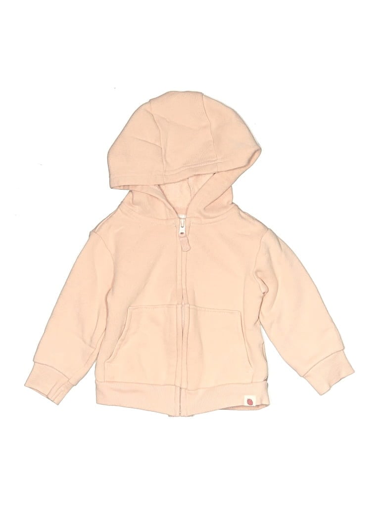 Pre-owned Carter's Babies' Zip Up Hoodie In Brown
