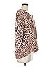 Karlie Animal Print Brown Tan Short Sleeve Blouse Size M - photo 4