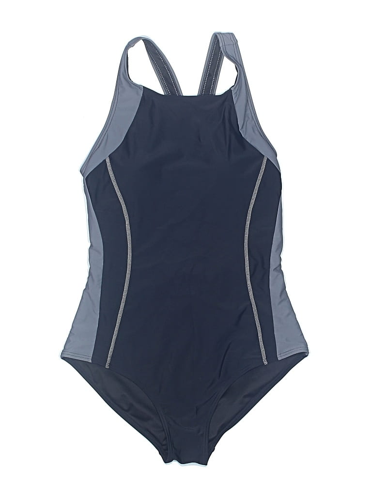 Pre-owned Unbranded One Piece Swimsuit In Gray