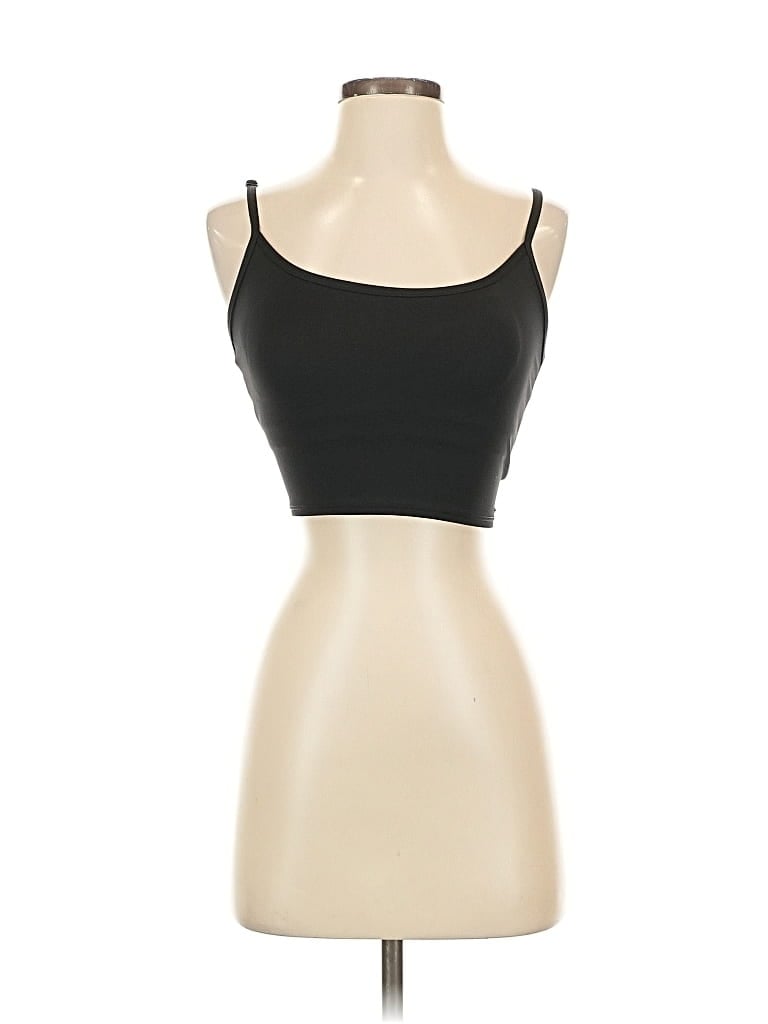 Pre-owned Victoria's Secret Pink Tank Top Black Strapless Neckline Tops