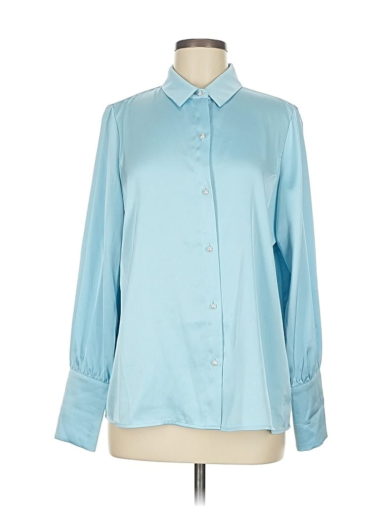 Click to view more detailed imagery on our partner's website Pre-owned Cece Long Sleeve Blouse In Blue