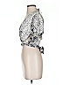 Moon River 100% Polyester Silver Short Sleeve Blouse Size S - photo 5
