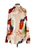 inamorata 100% Polyester Print Orange Long Sleeve Blouse Size S - photo 2