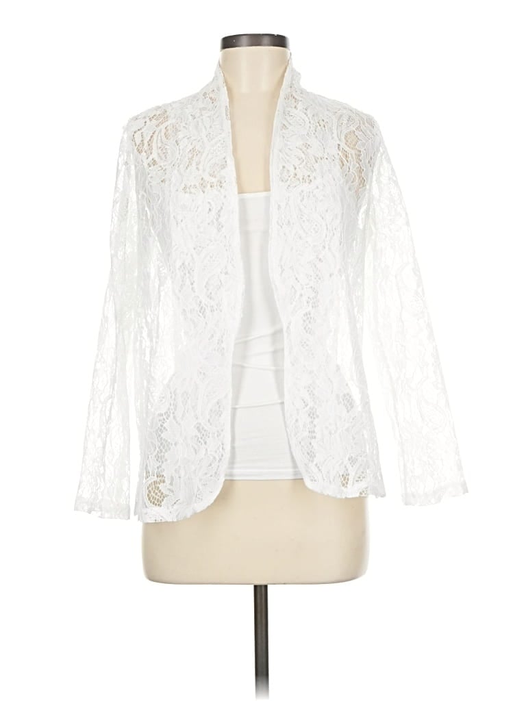 Pre-owned Unbranded Blazer Jacket In White