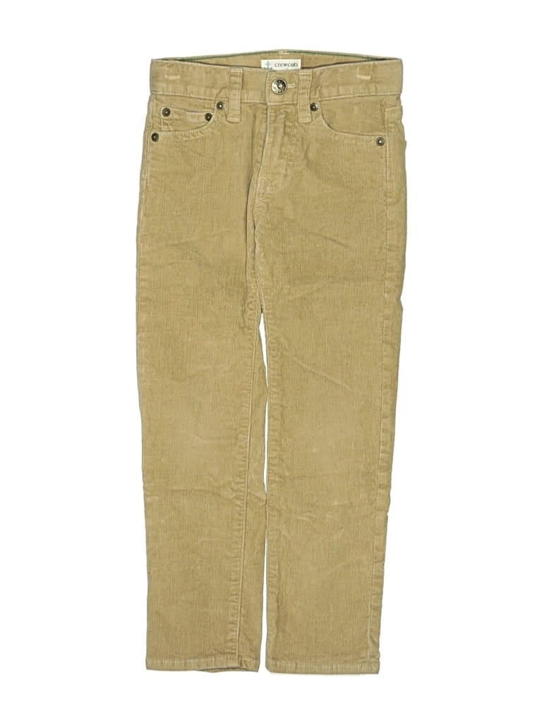 Pre-owned Crewcuts Kids' Casual Pants In Brown