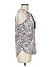 Cooper & Ella 100% Polyester Print Pink Sleeveless Blouse Size M - photo 4