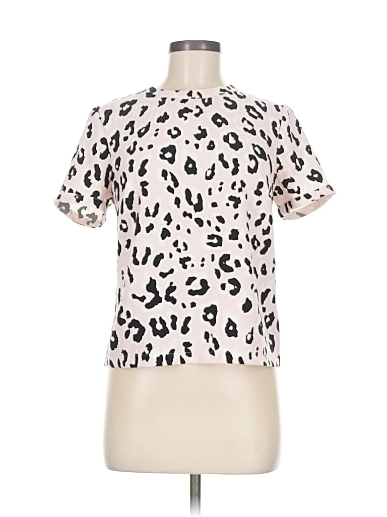 Pre-owned Warehouse Short Sleeve Blouse In Pink
