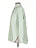 Topshop Stripes Green Long Sleeve Blouse Size 4 - photo 5