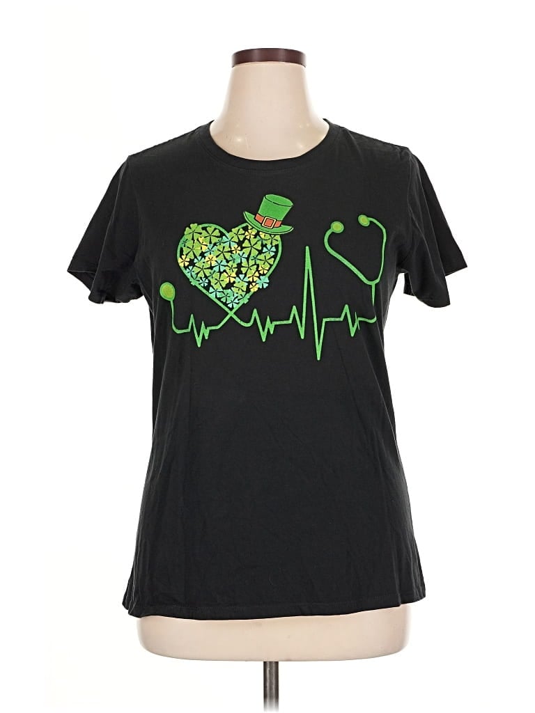 PORT & COMPANY Pre-owned Short Sleeve T-shirt In Black