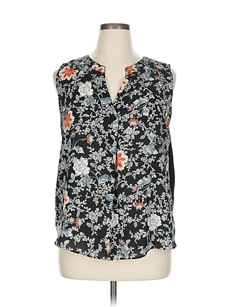 Pre-owned Ann Taylor Loft Outlet Sleeveless Blouse In Black