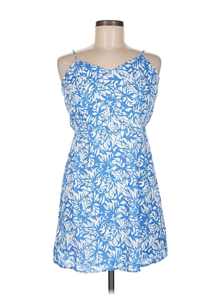 Pre-owned Lulus Casual Dress In Blue