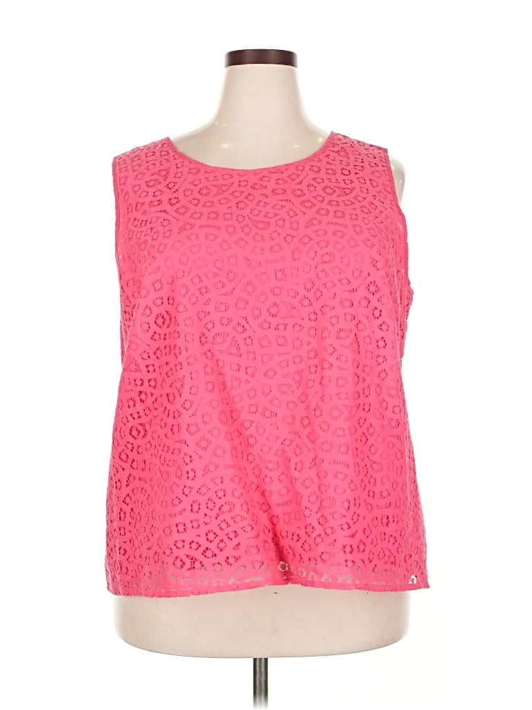 Click to view more detailed imagery on our partner's website Pre-owned Talbots Sleeveless Blouse In Pink