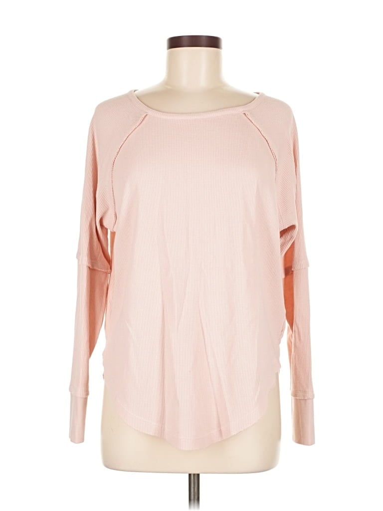 Click to view more detailed imagery on our partner's website Pre-owned Caslon Long Sleeve Top Pink Boatneck Tops