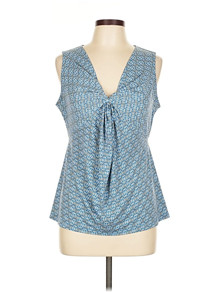 Click to view more detailed imagery on our partner's website Pre-owned New York And Company Sleeveless Blouse In Blue