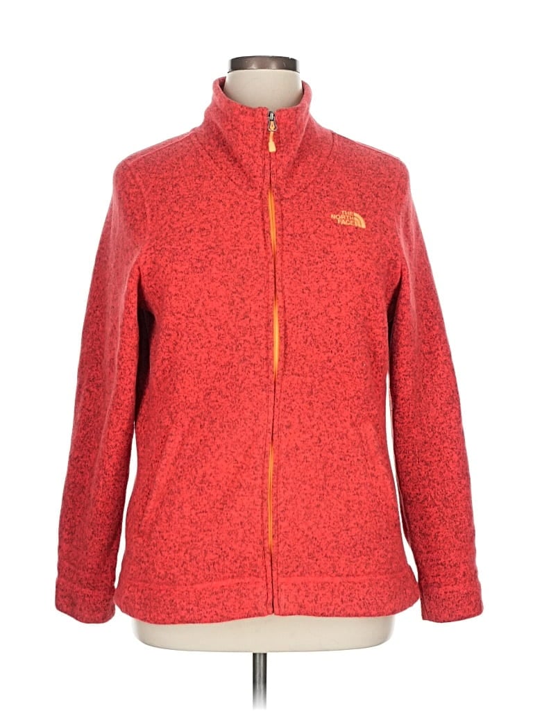 Pre-owned The North Face Cardigan Sweater In Red