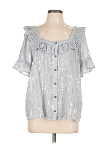 By Anthropologie Short Sleeve Blouse (view 1)