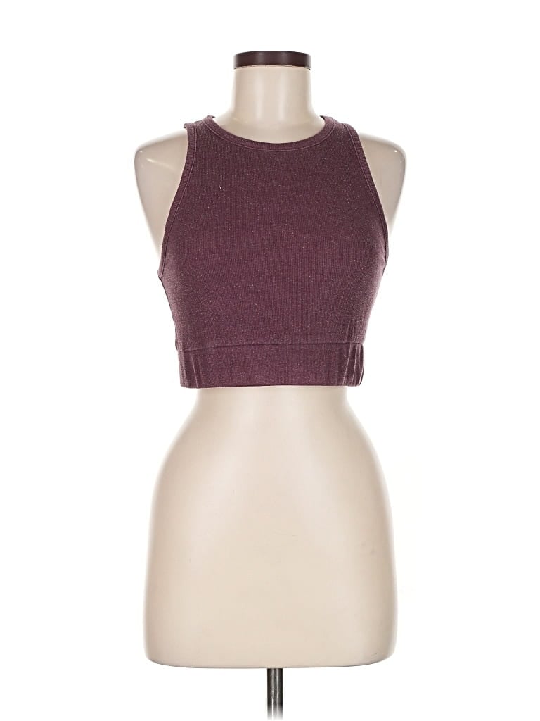 Pre-owned American Eagle Outfitters Tank Top Burgundy Halter Neckline Tops