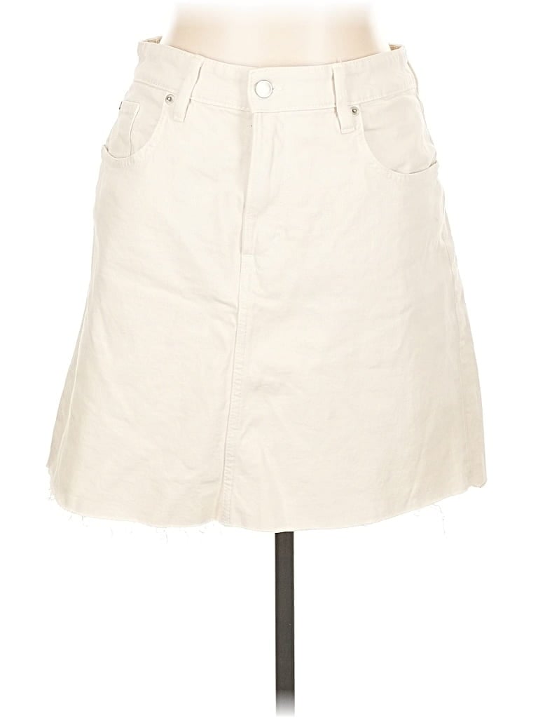 Click to view more detailed imagery on our partner's website Pre-owned H&m Denim Skirt In White