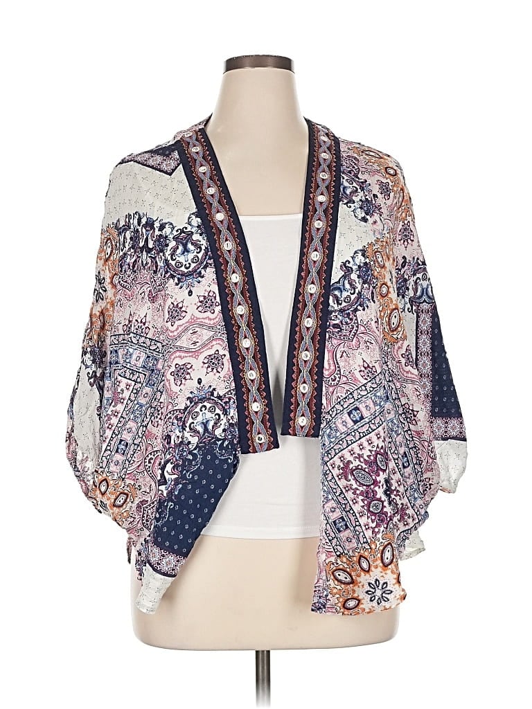 Pre-owned Eyeshadow Kimono In Blue