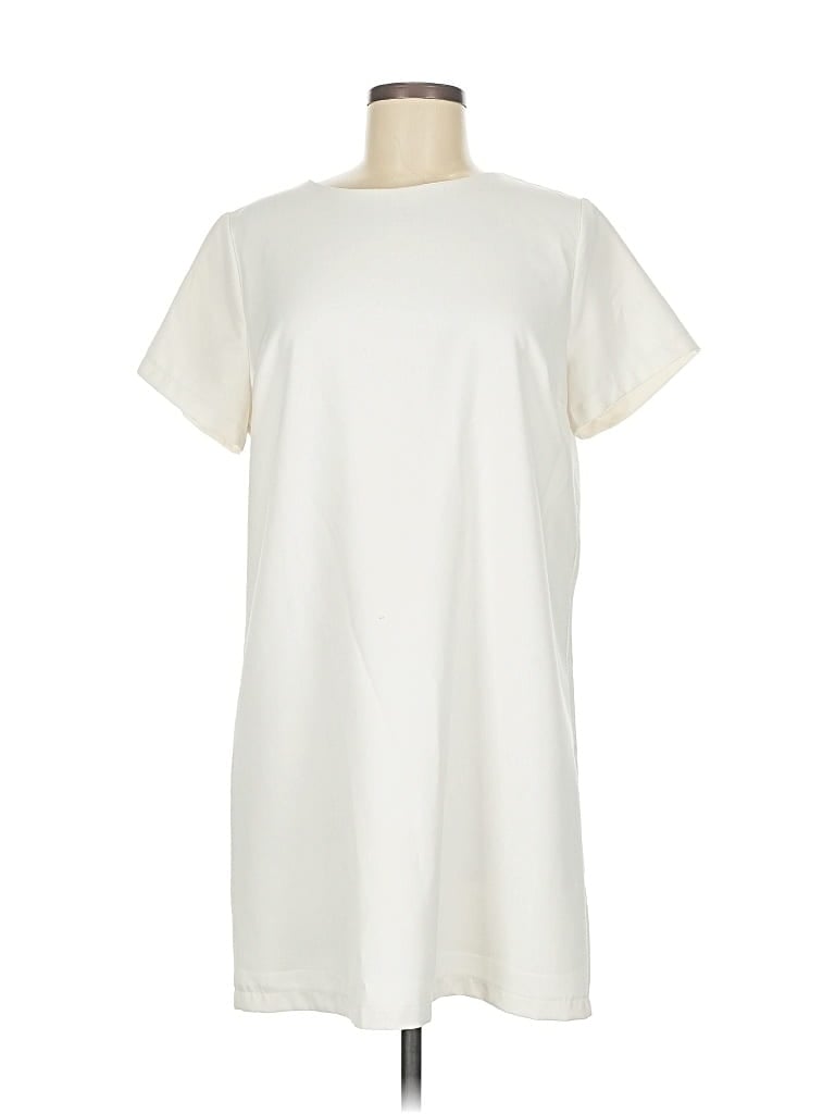 Pre-owned Lulus Casual Dress In White