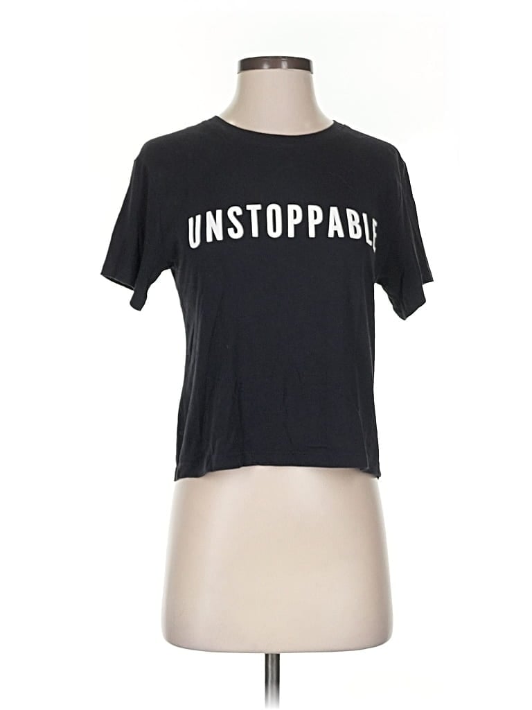 Pre-owned Athleta Short Sleeve T-shirt In Black