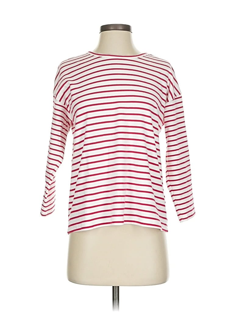 Pre-owned J. Mclaughlin 3/4 Sleeve T-shirt In Red