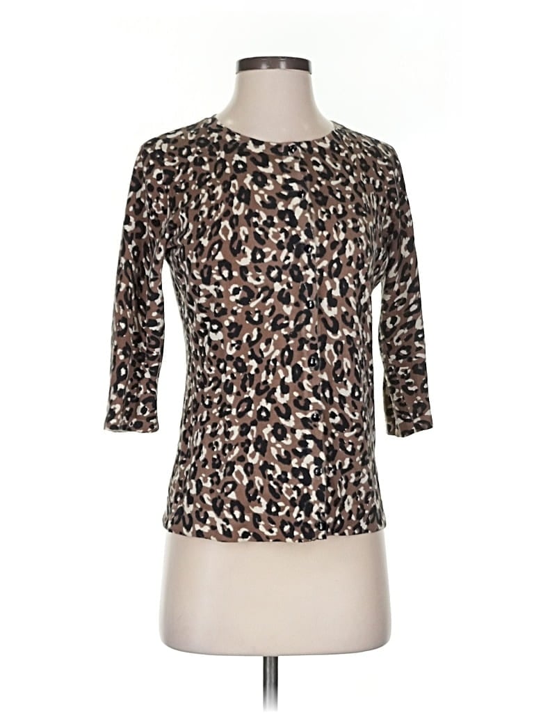 Pre-owned Merona Cardigan Sweater In Brown