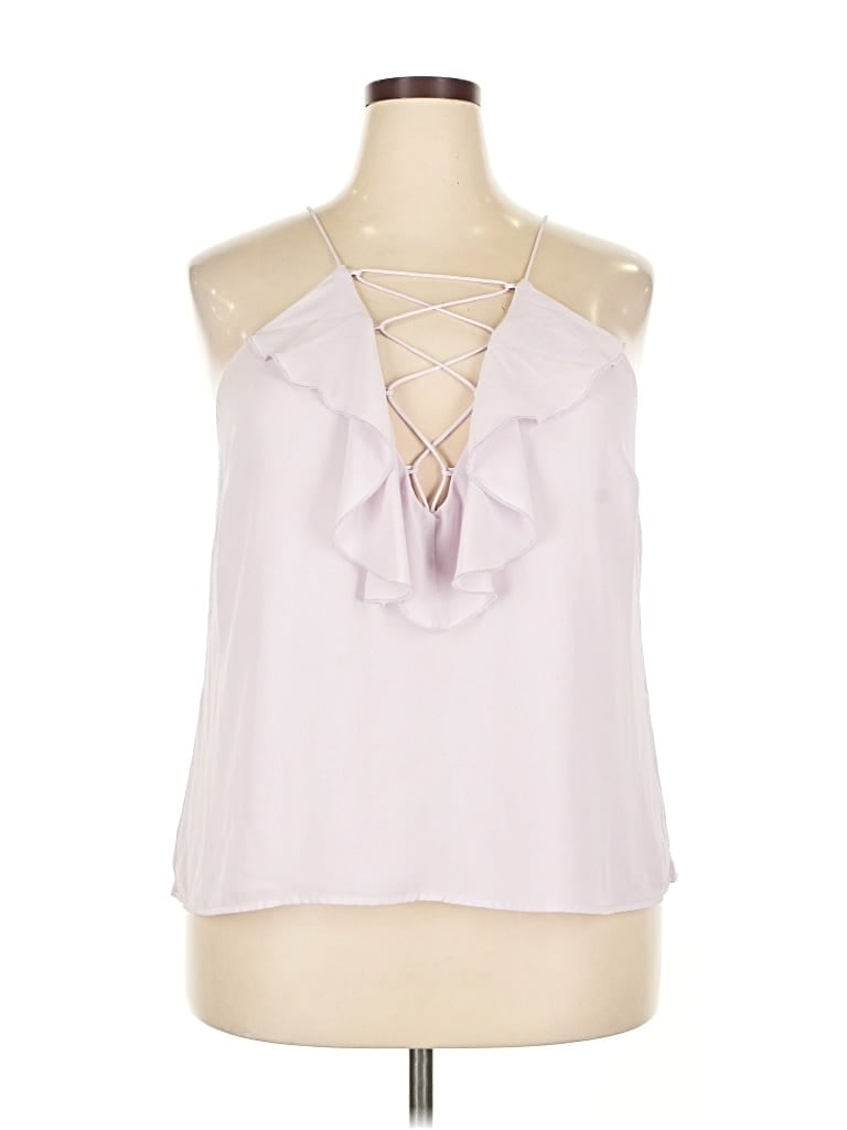 Pre-owned Wayf Sleeveless Blouse In Purple