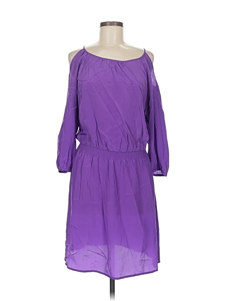 White House Black Market Casual Dress In Purple