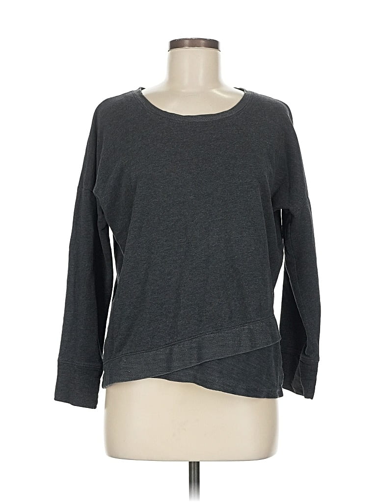 Pre-owned Gaiam Pullover Sweater In Gray