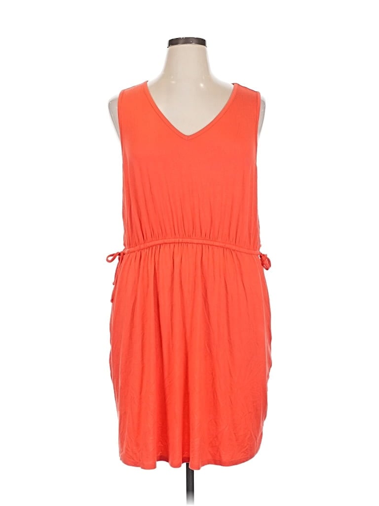 Pre-owned 24/7 Maurices Casual Dress In Orange