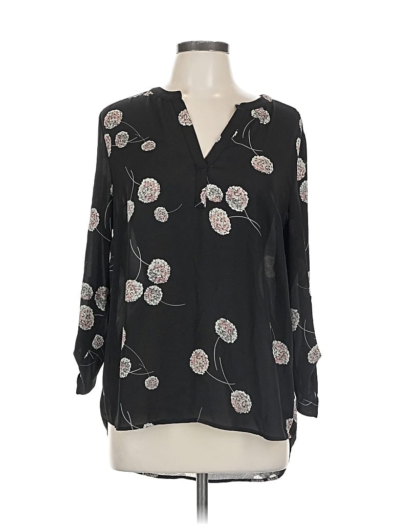Pre-owned Daniel Rainn 3/4 Sleeve Blouse In Black
