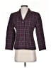 Petite Sophisticate Plaid Purple Blazer Size 2 - photo 1