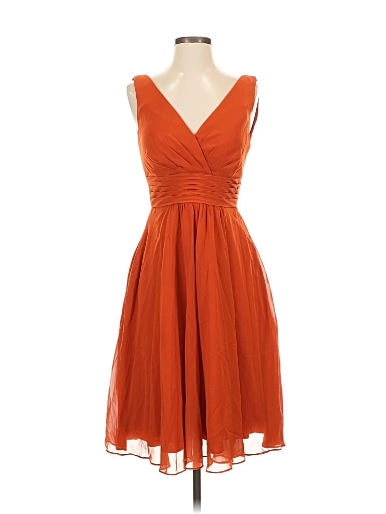 Pre-owned Azazie Cocktail Dress In Orange