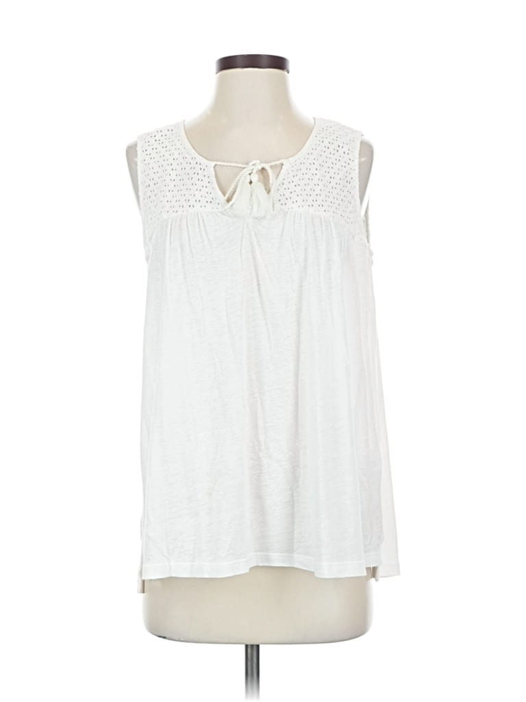 Pre-owned Akemi + Kin Sleeveless Blouse In White