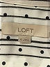 Ann Taylor LOFT 100% Polyester Print Ivory Long Sleeve Blouse Size XS - photo 6
