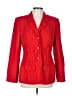 Carlisle 100% Silk Red Silk Blazer Size 10 - photo 1