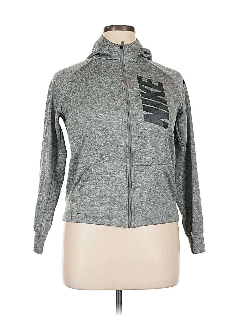 Click to view more detailed imagery on our partner's website Pre-owned Nike Zip Up Hoodie In Gray